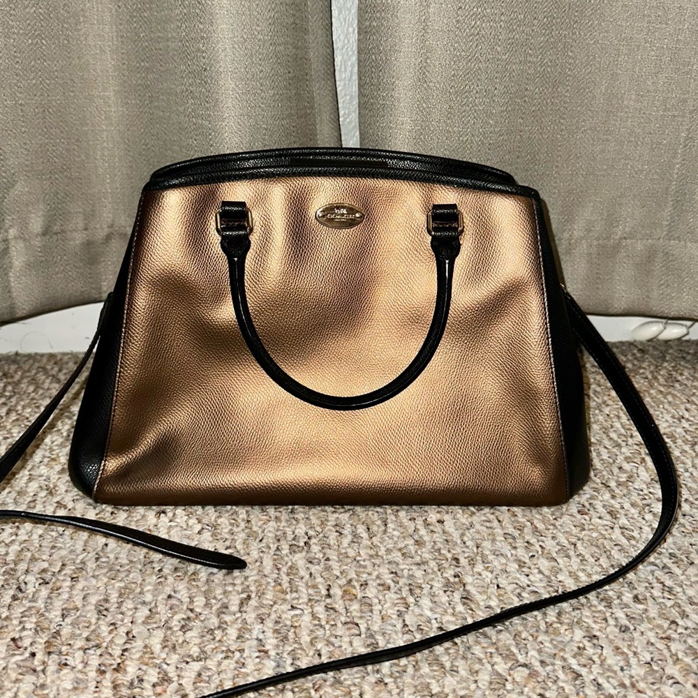 Coach Margot Carryall Crossgrain Leather Satchel Handbag